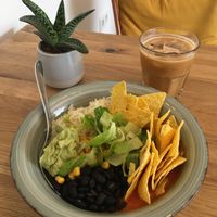 Esskalations Bowl and Iced Latte  at Esskalation in Bonn