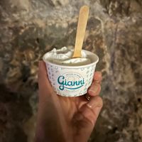 Coconut and basil sorbet at Gianni in Dubrovnik