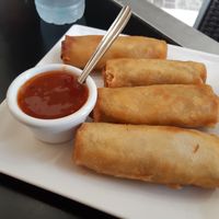 Thai vegetable rolls at Lemongrass - Ribera in Valencia