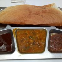 Masala dosa, ask for vegan sauces at Vege Rama - Myer Centre in Brisbane