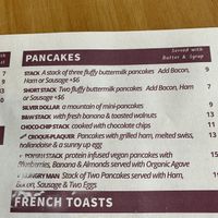 One vegan option for pancakes  at Lantern Diner in West Hempstead