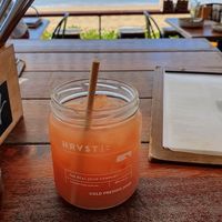 Fresh juice at Enzo's on the Beach in Scarness