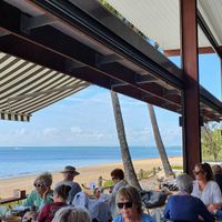 View of the beach at Enzo's on the Beach in Scarness