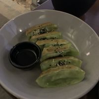 Vegan gyoza   at Enzo's on the Beach in Scarness