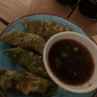 Veggie gyoza  at Kuma in Los Osos