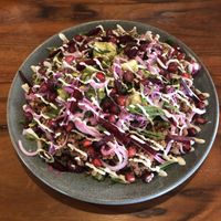 Vegan salad  at Curious Life Coffee Roasters Red in Jaipur