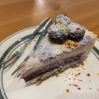 Seasonal blueberry mousse cake at Veggie Sun 植日生 - Zhí RìShēng in Taipei