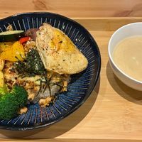 Chashao rice with fried egg at Veggie Sun 植日生 - Zhí RìShēng in Taipei