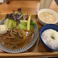 Main course with miso soup  at Veggie Sun 植日生 - Zhí RìShēng in Taipei