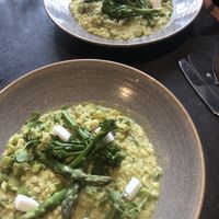 asparagus risotto ☘️☘️ delicious  at The Drawing Board in Leamington Spa