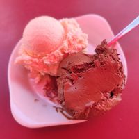 Sorbet du Pomme, Sorbet Chocolat at Bar Schmitz in Cologne