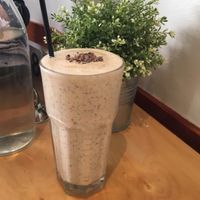 smoothie with ice cream and caramel  at Sol Breads Cafe in West End