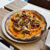 Vegan pizza  at Sano in Dublin