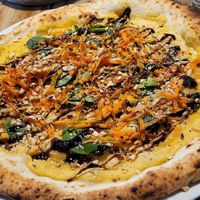 Vegan pizza at Sano in Dublin