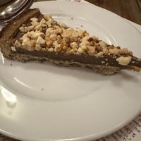 Hazelnut & orange cereal tart  at Sano in Dublin