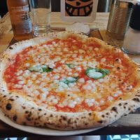 Margherita with vegan cheese at Sano in Dublin