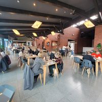 Always full yet comfy, relaxed environment. at Café Manggha in Krakow