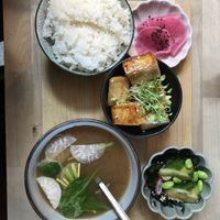 Vegan set  at Café Manggha in Krakow