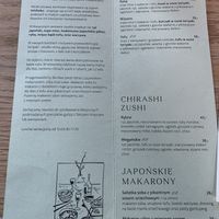Menu 1  at Café Manggha in Krakow