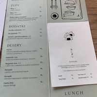 Menu 2  at Café Manggha in Krakow