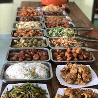 The buffet at Thuan Chay Lao Nong 3 in Mui Ne