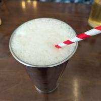 Oatly banana milkshake at The Courtyard in Sidmouth