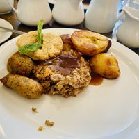 Tasty vegan roast 😋  at The Courtyard in Sidmouth