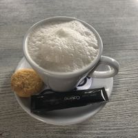 Cappuccino made with soy milk at Eeterij-spelerij Vierlinden in Goes