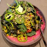 Vegan breakfast salad at Five5eeds in Park City