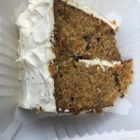 carrot cake at Loving Cafe in Fort Wayne