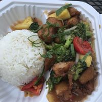 orange sweet and sour at Loving Cafe in Fort Wayne