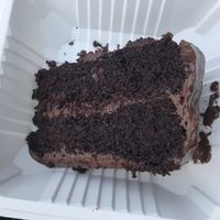 chocolate cake at Loving Cafe in Fort Wayne