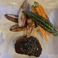 Vegan steak and veggies  at Hoof & Vine in Midvale