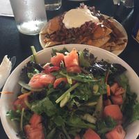 Salad nachos and Mac and cheese at Eternal in Oakland