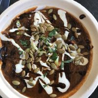 Sweet Potato and Black Bean Chili  at Ol' Dirty Sheets' Eats and Hot Sauce in Wooster