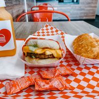 Breakfast sandwich at VOWburger in Los Angeles