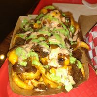 Curly friea at VOWburger in Los Angeles