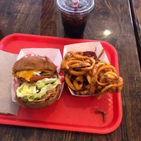 Cheeseburger, Fries & Soda at VOWburger in Los Angeles
