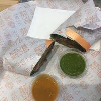 More Orange Sauce captain !  at Vibe Organic Kitchen & Juice in Dana Point