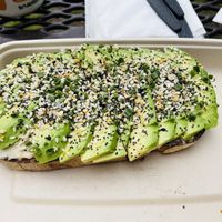 Everything but the bagel avocado toast  at Vibe Organic Kitchen & Juice in Dana Point