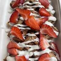 Kids waffles  at Vibe Organic Kitchen & Juice in Dana Point