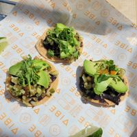 Cauliflower ceviche (delicious but tiny) at Vibe Organic Kitchen & Juice in Dana Point