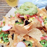 Vegan nachos at Pedal Haus Brewery in Tempe