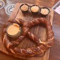 Vegan pretzel   at Pedal Haus Brewery in Tempe