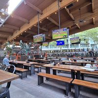Inside patio at Pedal Haus Brewery in Tempe