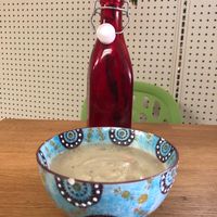 Vegan Potato Soup at Family Health Food in San Juan