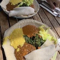   at Messob Ethiopian Cuisine in Victoria