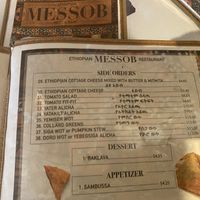   at Messob Ethiopian Cuisine in Victoria
