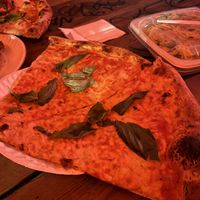 Cheese and basil   at Scarr's Pizza in New York City