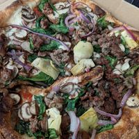 Impossible Bill's special with impossible Italian sausage at Pitfire Pizza in Dubai